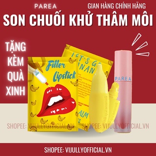 [Chính Hãng] Son chuối khử thâm môi collagen filler lipstick Prea, giúp môi căng bóng mọng hồng, son dưỡng có màu, son