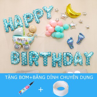 [TẶNG BƠM+BĂNG DÍNH]  SET BÓNG BAY TRANG TRÍ SINH NHẬT TẠI NHÀ CHO BÉ TRAI ĐẸP, ĐƠN GIẢN, DỄ LÀM SN05