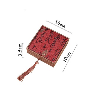 Hộp gấm cao cấp đựng vòng tay trầm hương, vòng đá, trang sức