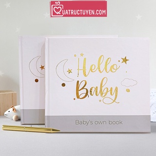 Sổ nhật ký cho bé Song Ngữ Anh-Việt Helllo Baby - Lưu giữ những khoảnh khắc đầu đời