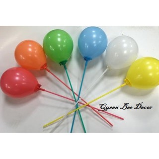 Combo 100 Que Gài Bóng Bay Cao Su Queen Bee  Loại 25cm