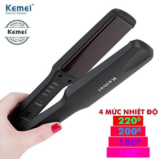 Máy Là Tóc Kemei 329 Chỉnh Nhiệt Cao Cấp