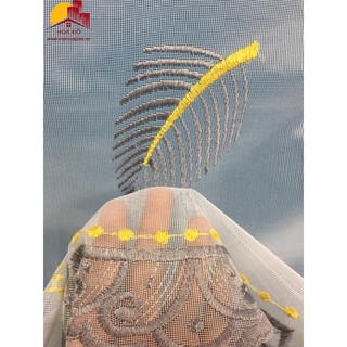 RÈM VOAN THÊU CHIẾC LÁ XINH