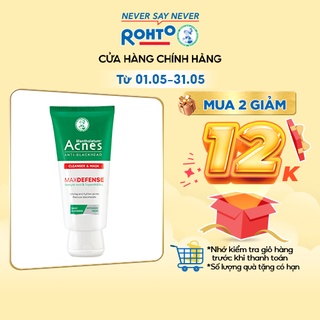 Kem rửa mặt &amp; mặt nạ ngăn ngừa mụn đầu đen Acnes Anti-Blackhead Cleanser &amp; Mask 100g