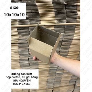 50 hộp carton 10x10x10 đóng gói lọ nước hoa, mỹ phẩm