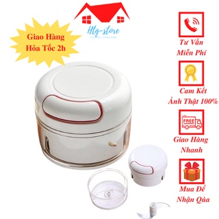 Máy xay tỏi ớt cầm tay Mini Food Chopper có dây kéo tiện dụng