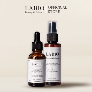 Combo 2 Toner &amp; Serum LABIO - Dưỡng Trắng, Căng Khỏe, Mờ Nám Và Se Khít Lỗ Chân Lông