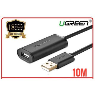 Cáp Nối Dài USB 10M UGREEN 10321 - USB Nối Dài 10M Có Chíp Khuếch Đại Chính Hãng