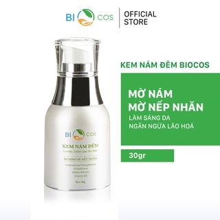 Kem Nám Đêm BIOCOS 30g - Dưỡng Trắng, Mờ Thâm, Giảm Nám, Ngừa Lão Hóa