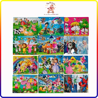 Đồ chơi gỗ tranh ghép hình gỗ 60 đến 80 mảnh phát triển trí tuệ cho bé