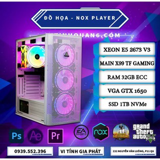 Bộ máy Xeon chuyên sản xuất Video, cắt dựng clip Main X99 - E5 2673 v3