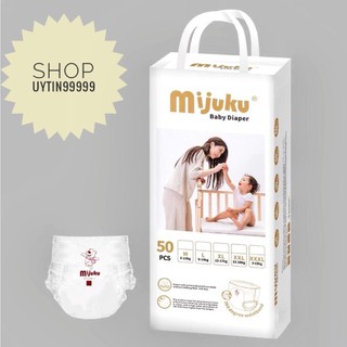 Tã quần cao cấp MIJUKU M50, L50, XL50, XXL50, XXXL50 Chất lượng Nhật Bản siêu thấm hút, Mỏng Nhẹ có Ảnh Thật đính kèm