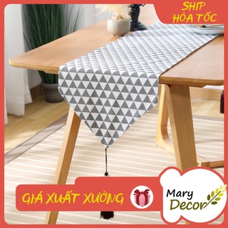 KHĂN RUNNER MARY DECOR - TAM GIÁC XÁM KR-B10