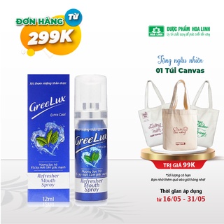 Xịt Thơm Miệng GreeLux Extra Cool 12ml (vị cay mát cảm giác mạnh)