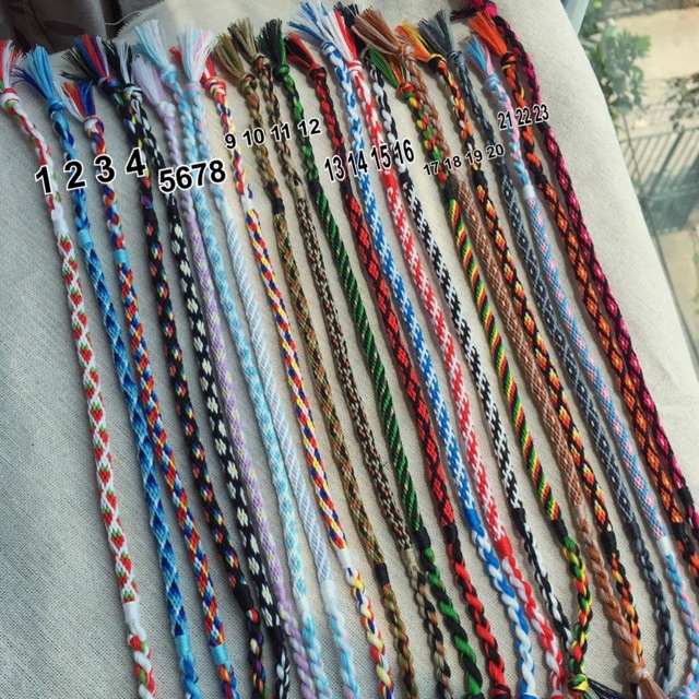 Vòng chỉ đan kumihimo handmade vòng tay tình bạn