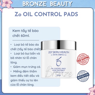 Kem tẩy tế bào chết Zo OIL CONTROL PADS 60ml giúp loaji bỏ tế bào chết, bụi bẩn và bã nhờn từ lỗ chân lông