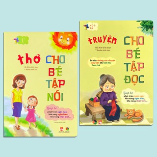 Sách - Thơ cho bé tập nói + Truyện cho bé tập đọc (Combo 2 quyển, lẻ tùy chọn bìa cứng)
