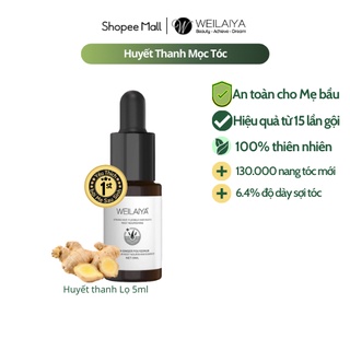 Kích Thích Mọc Tóc Nhanh với Huyết thanh Serum Mọc Tóc Weilaiya Chính Hãng 1 Lọ 5ml Cam Kết Hiệu Quả Sau 12 Tuần sử dụng