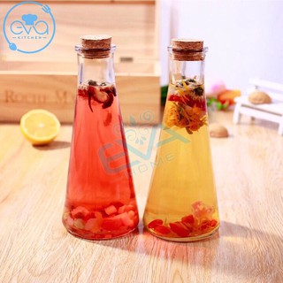 Chai Thuỷ Tinh Nắp Nút Bần Kiểu Dáng Tam Giác 350 Ml