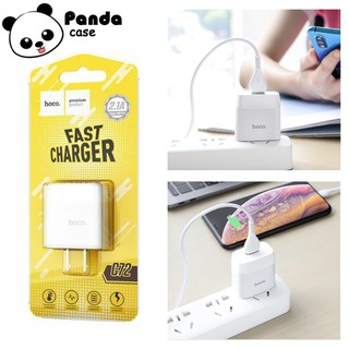 Củ Sạc nhanh iphone Hoco C72 2.1A - hỗ trợ sạc nhanh, an toàn - Hàng chính hãng