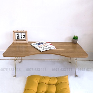 Bàn học gấp gọn FREESHIPBàn gỗ ngồi bệt 40x80cm chân gấp tiện lợi dùng học tập, kê laptop, để đồ (B3)