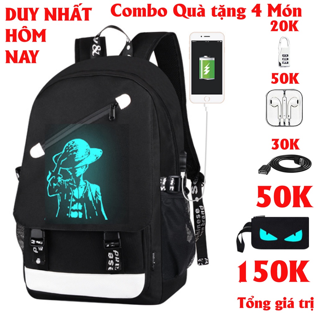 Balo đi học nam nữ phát sáng hình Mắt Tặng ( TAI NGHE, KHÓA SỐ, CÁP SẠC) Balô đựng laptop cặp học sinh 2025