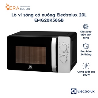 [Mã ELHADEV giảm 4% đơn 300K] Lò vi sóng có nướng Electrolux EMG20K38GB 20L