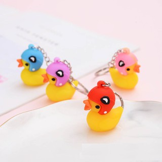 Móc Khóa Vịt Vàng Đội Nón Bảo Hiểm Buta Mk16