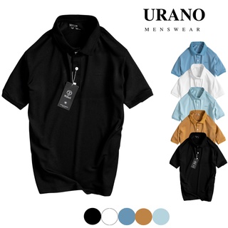 Áo phông nam trơn URANO, áo thun nabasic cổ bẻ cao cấp vải cá sấu cotton dày dặn thoáng mát trẻ trung năng động (POLO22)