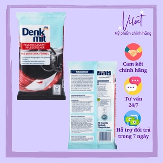 Giấy lau xe ô tô chuyên dụng lau kính chống mờ, nội thất ô tô Denkmit Đức - Shop Viloet