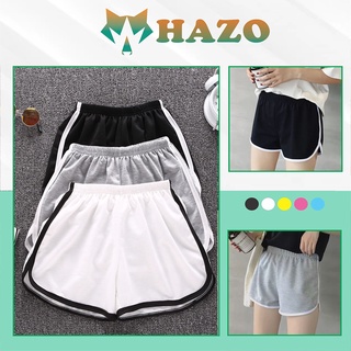 Quần Đùi Short nữ Mặc ở nhà sọc trắng thể thao 288 chất mềm mại phong cách Ulzzang