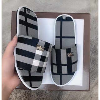 DÉP NAM QUAI NGANG BURBERRY HÀNG CHẤT LƯỢNG Y HÌNH
