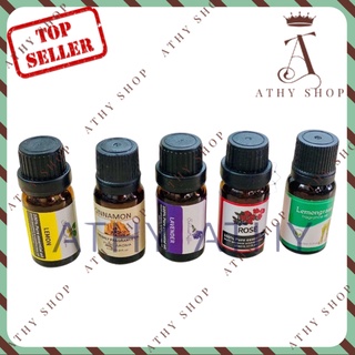 LỌ TINH DẦU THIÊN NHIÊN 10ML HƯƠNG CHANH SẢ LAVENDER HOA HỒNG QUẾ, dùng cho máy xông khuếch tán, thơm phòng aroma oil