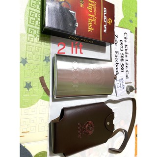 Bình tông 2 lít hàng dập nổi inox 304 Cccp