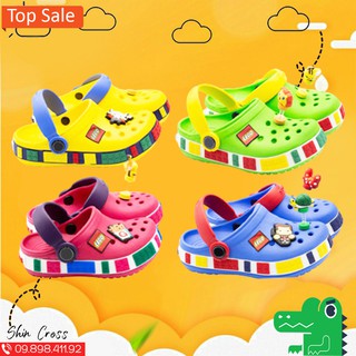 dép cross cho béFREESHIPdép cross cho bé bít đầu nhiều màu LG tặng thêm 6 sticker cross