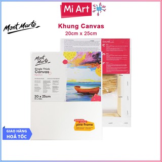 Khung Canvas 20x25cm Mont Marte Single Thick  - CSST2025 - Canvas Vẽ Tranh, Toan Vẽ Tranh