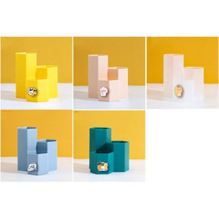 Ống cắm bút nhựa nhiều ngăn bé đào CBTI24 ống đựng bút ống cắm bút cute dễ thương