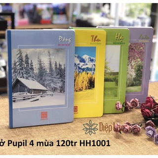 Vở kẻ ngang Bốn mùa Pupil Hồng Hà- 72tr/ 120tr / 200tr/ 300tr – 1004 / 1001 / 1002 / 1032 - vpp Diệp Lạc