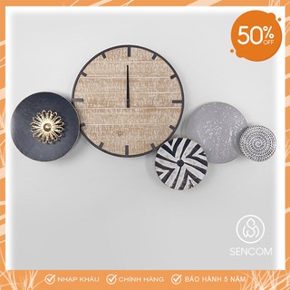 Đồng Hồ Treo Tường, Đồng Hồ Trang Trí Decor Vintage Go Mã E001