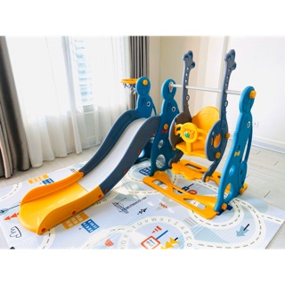 Bộ cầu trượt xích đủ hả cẩu cho bé