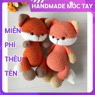 [FREESHIP + HANDMADE 100%] Thú bông móc len Sóc béo SCRAT cao cấp Coco Kids, đồ chơi thú bông len cao cấp và an toàn