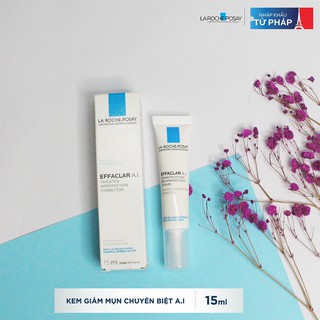 [NHẬP KHẨU-TEM PHỤ] Kem giảm mụn Effaclar A.I LA ROCHE POSAY giảm sưng viêm &amp; ngăn ngừa mụn