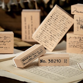 Con dấu gỗ chữ cái vintage HD250-K85 trang trí sổ Bullet journal, thiệp chúc mừng, sổ tay, trang trí vở viết..