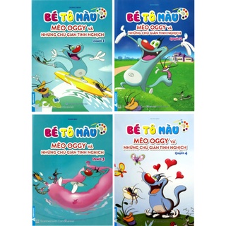 Sách - Combo Bé Tô Màu Mèo Oggy Và Những Chú Gián Tinh Nghịch (Bộ 4 Cuốn)