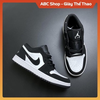 [FreeShip+ Hàng cao cấp] Giày jd1 Đen Trắng Thấp cổ, Giày Sneaker Jd1 Panda Trắng Đen low