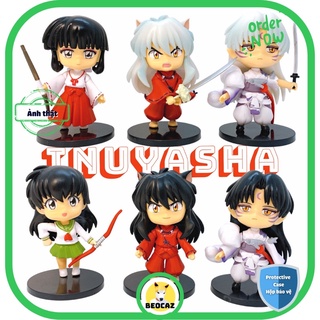[Tặng Hộp Bảo Vệ] Set mô hình mẫu to 8cm Inuyasha Khuyển Dạ xoa Seshomaru Kagome Kikyo ship hoả tốc Beocaz