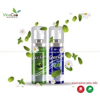Xịt thơm miệng Greelux thảo dược bạc hà giúp làm thơm miệng tức thì, khử mùi hôi miệng 12ml