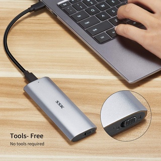 Box chuyển M.2 PCIe sang USB 3.1 SSK HE-C327 - Biến SSD M.2 NVMe thành ổ cứng di động