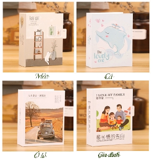 Album Ảnh cỡ 9x12, để vừa 200 ảnh 9x12 nhét, hình dễ thương, có ảnh thật.