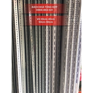 Thanh sắt V Lỗ đa năng V4cm dày 2 ly - dài 30cm,40cm,50cm,60cm